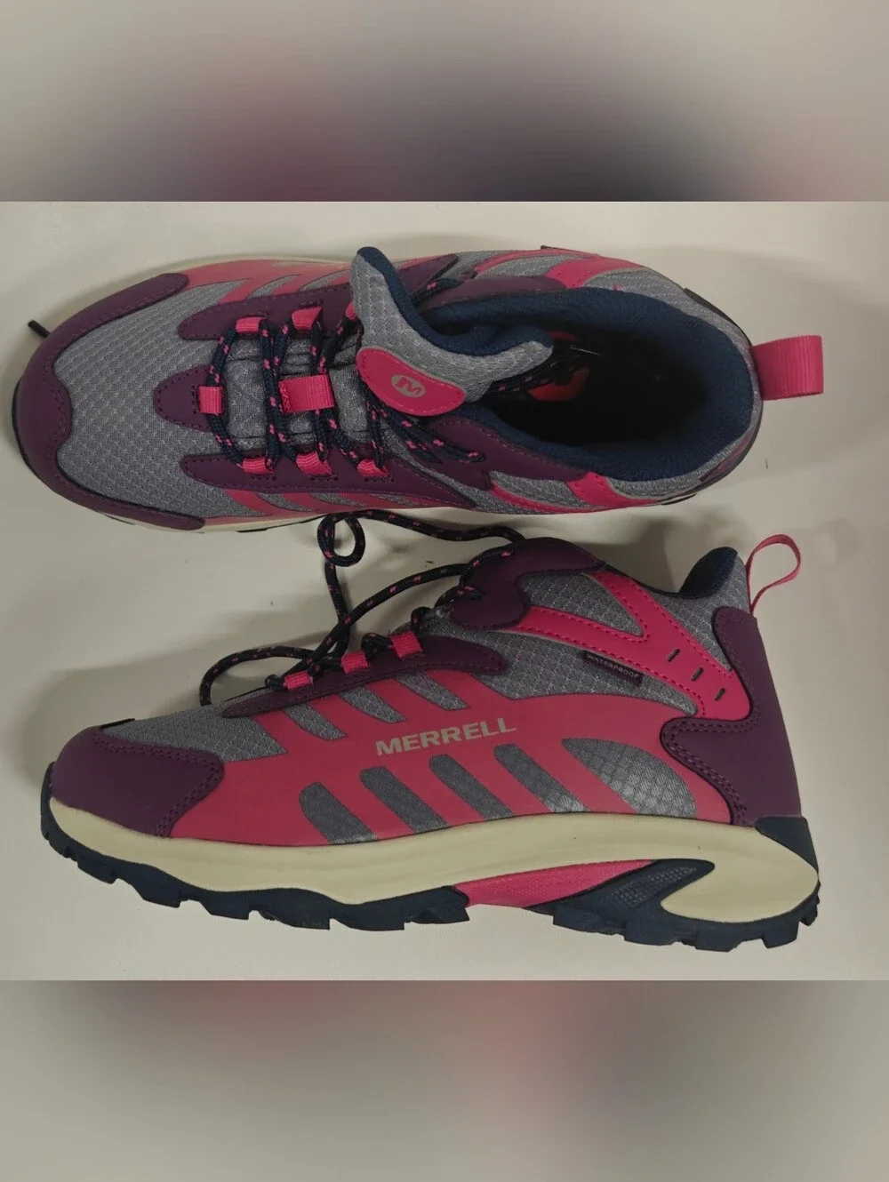 Merrell Big Kid's Moab Speed Mid 2 A/C Waterproof Hiking Boots Size 6M